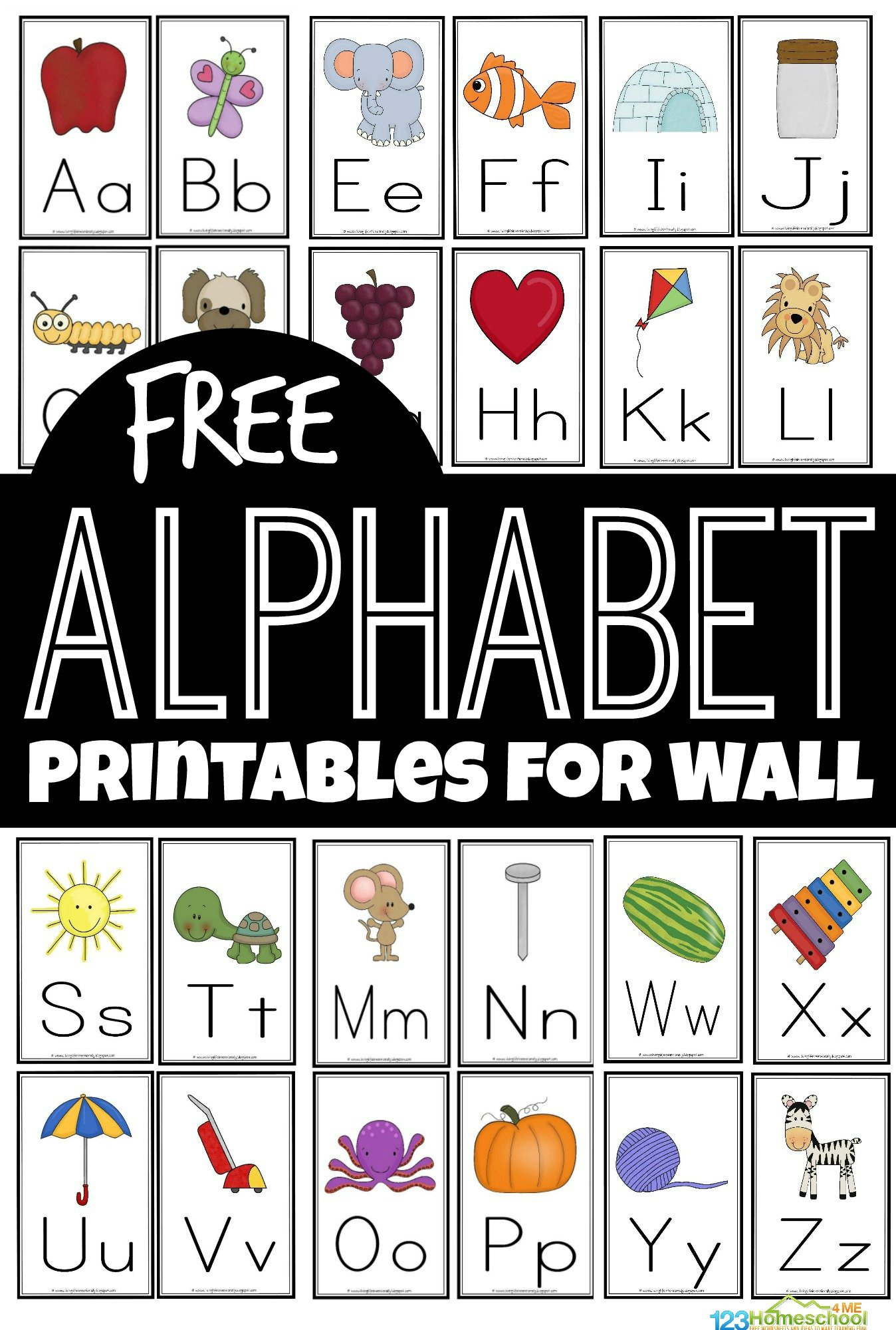 FREE FREE Alphabet Flashcards And Printables For Wall