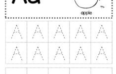 Free Letter A Tracing Worksheet Alphabet Tracing Worksheets