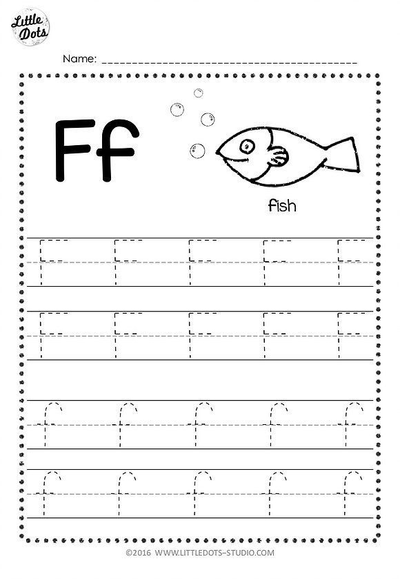 Free Letter F Tracing Worksheets Alphabet Worksheets Preschool 