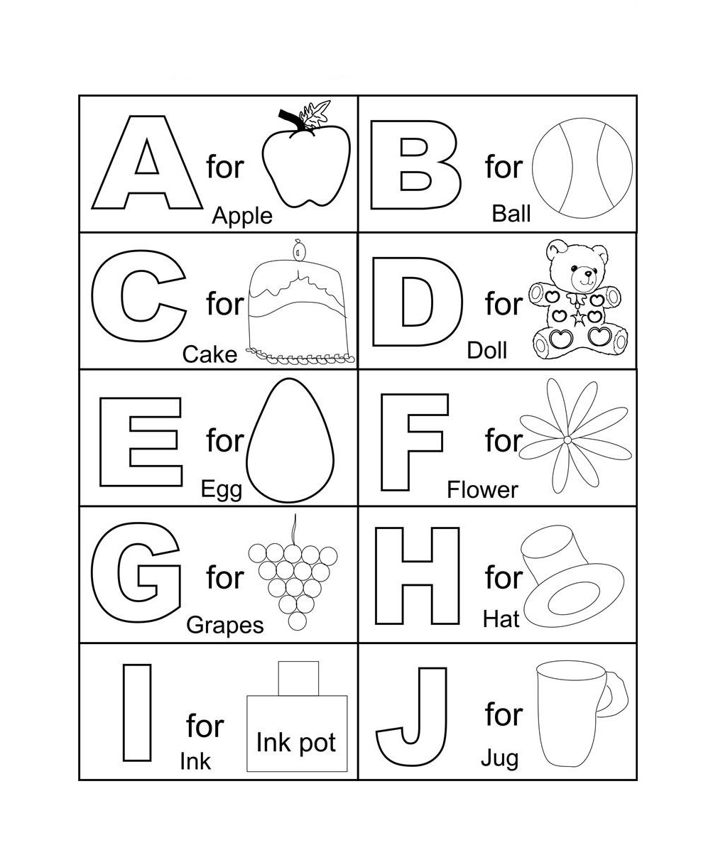 ABC Coloring Worksheets For Preschoolers ABC Tracing Worksheets