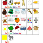 Free Printable Alphabet Chart With Pictures Alphabet Preschool