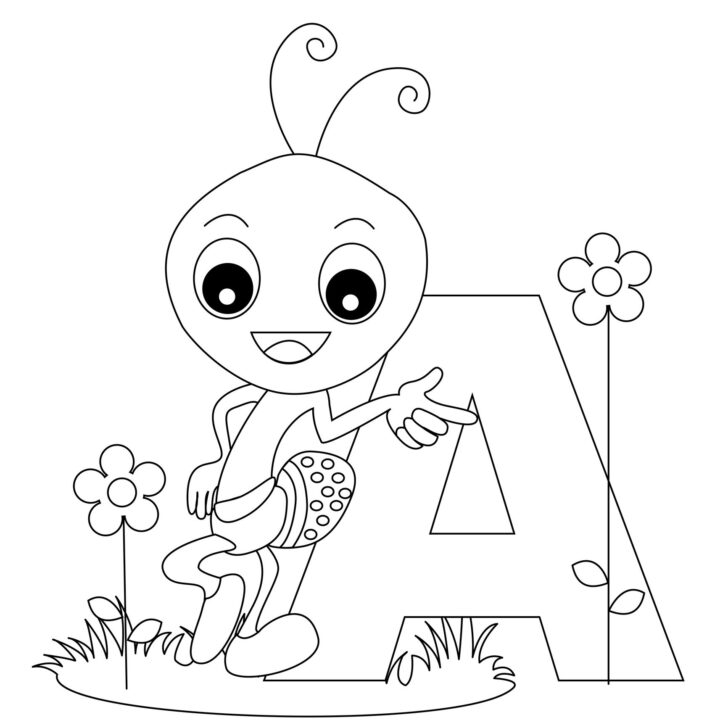 Free Printable Coloring Pages ABC Letters