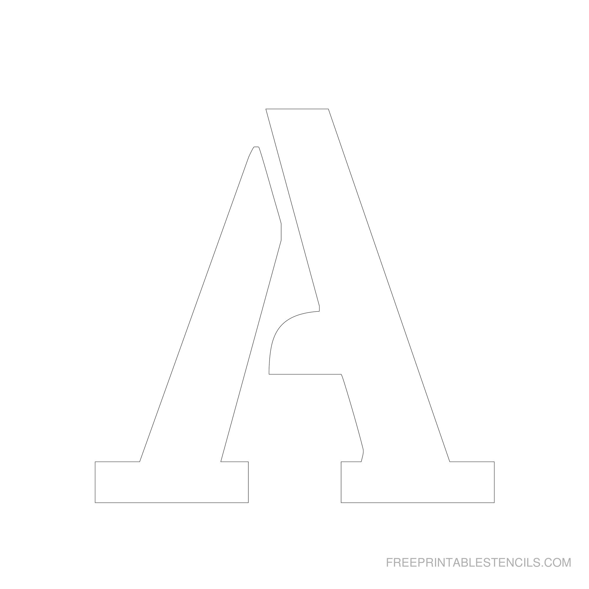 Free Printable Alphabet Stencils To Cut Out