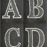 FREE Printable Chalkboard Letters So Cute Chalkboard Lettering