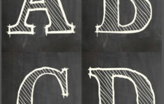 FREE Printable Chalkboard Letters So Cute Chalkboard Lettering