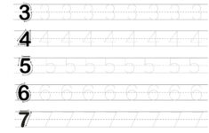 Free Printable For Tracing Letters Numbers Tracing Worksheets