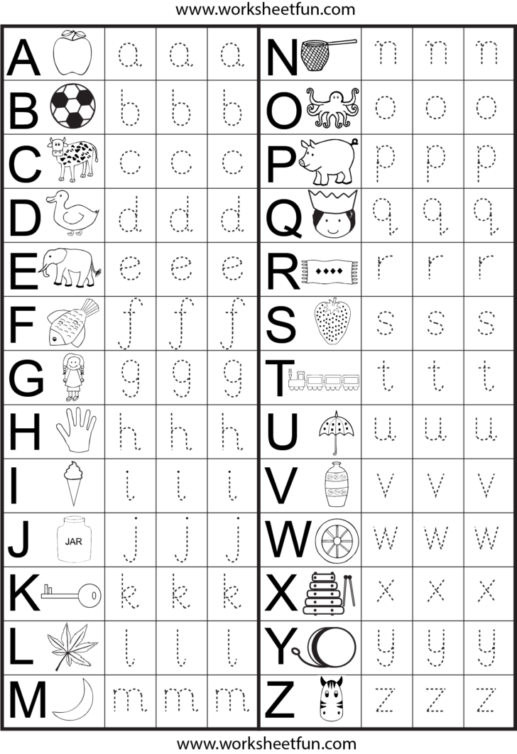 Worksheets For Learning The Alphabet