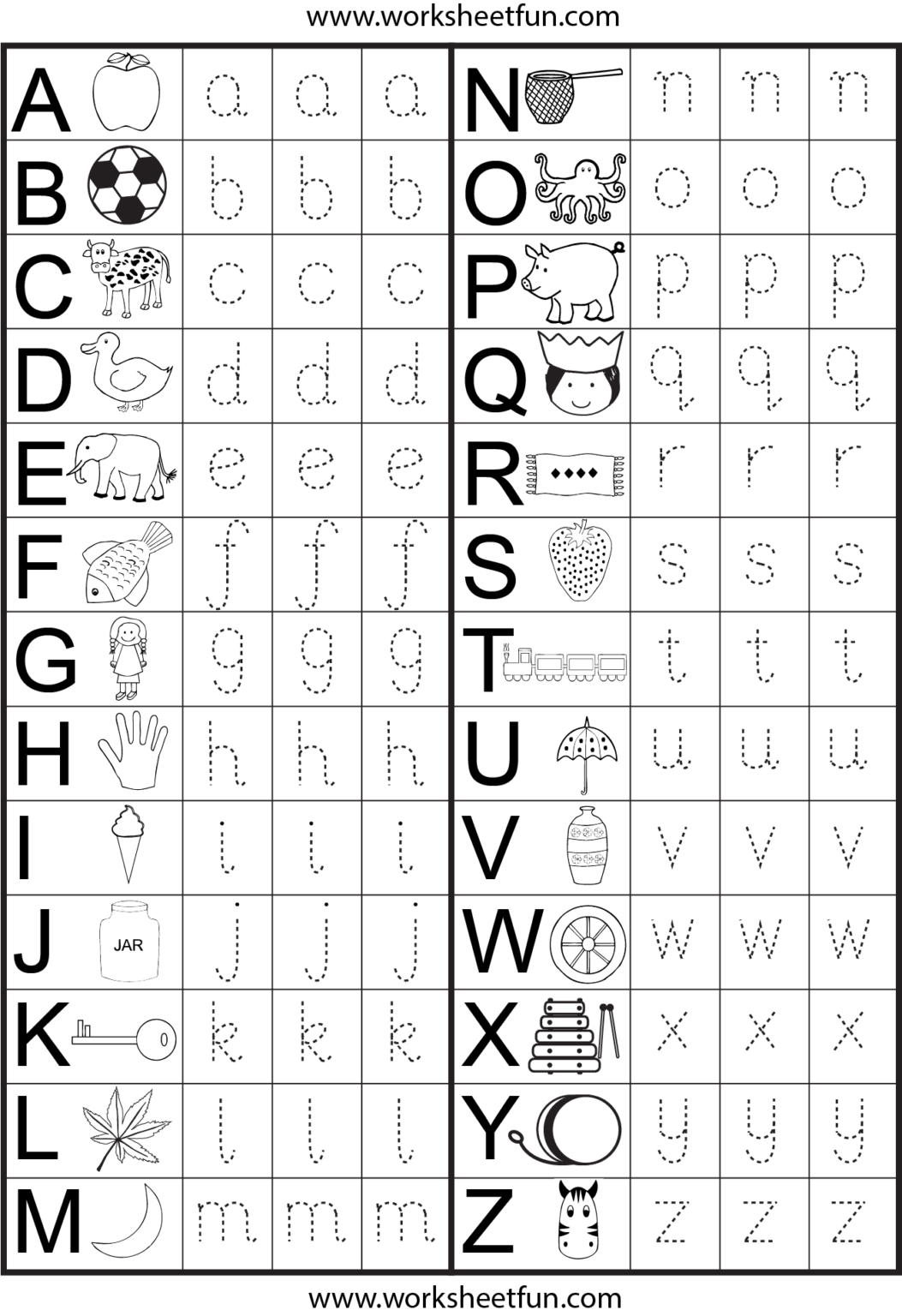 Tracing Alphabets For Kids | ABC Tracing Worksheets