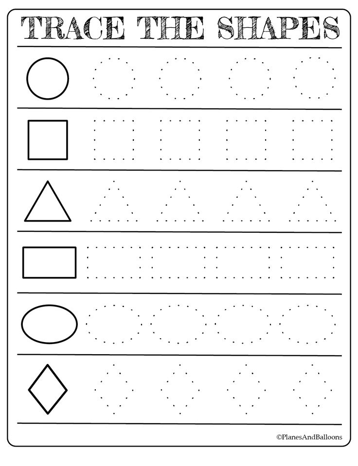 Free Printable Shapes Worksheets For Toddlers And Preschoolers Shape 