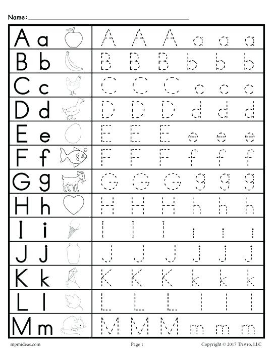 Free Printable Tracing Alphabet Letters A Z Worksheets Samples