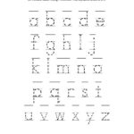 Free Traceable Alphabet K5 Worksheets