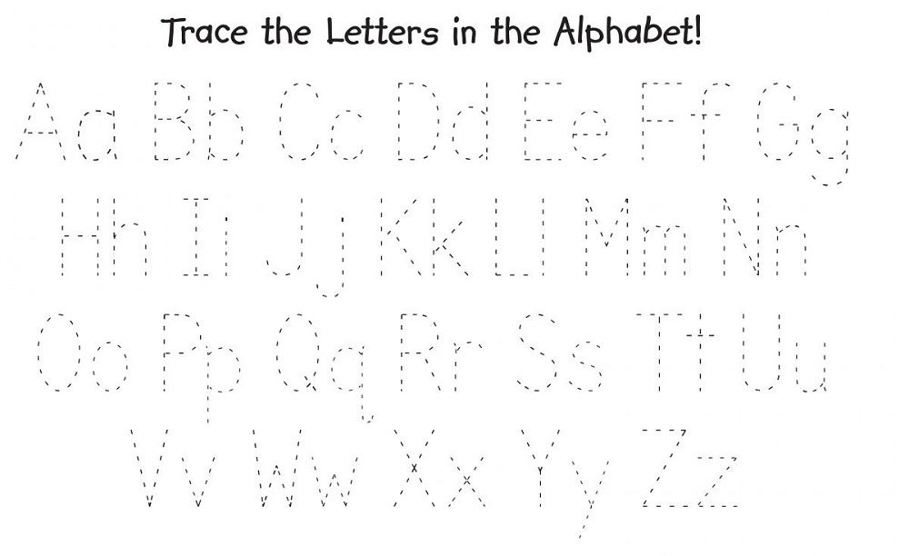 Free Traceable Alphabet Printout K5 Worksheets Abc Worksheets 