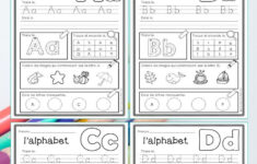 French Alphabet Practice L Alphabet Fran ais Feuilles D activit s