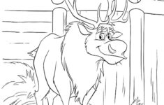 Frozen Coloring Pages Animated Film Characters Elsa Anna Print For Free