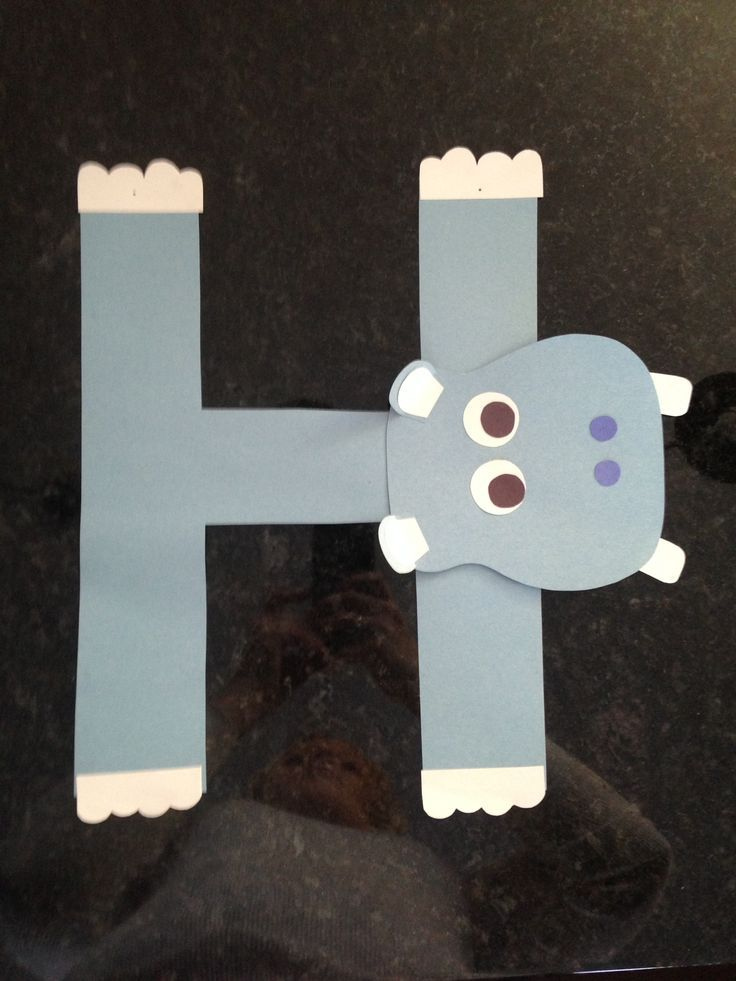 H Is For Hippo Preschool Letter Crafts Alphabet Activities 