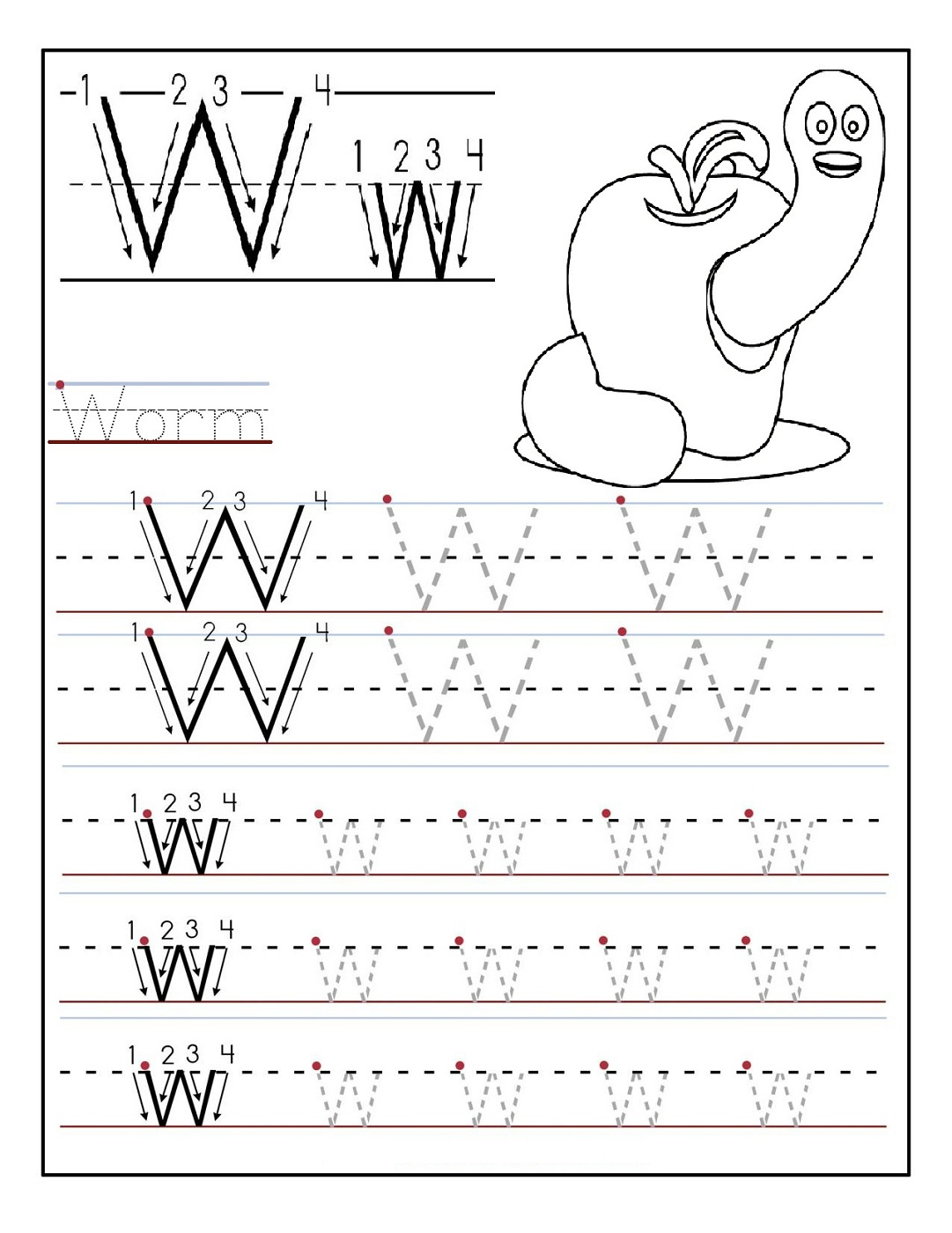 Kindergarten Alphabet Worksheets To Print Activity Shelter