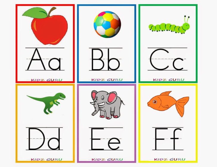 Printable Alphabet Flashcards For Kids