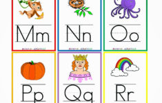 Kindergarten Worksheets Printable Worksheets Alphabet Flash Cards 3