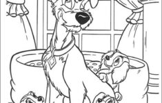 Lady And Tramp Coloring Educational Fun Kids Coloring Pages And