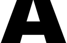 Large Alphabet Letters Printable A Afi Harfler Harfler Anaokulu