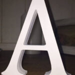 Large Wooden Standing Letters 4 Pack Free Standing White Wooden Letters