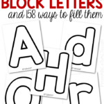 Learning The Letters Of The Alphabet With Block Letters From ABCs To