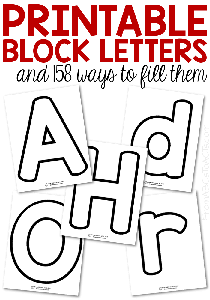 Block Alphabet Letters Free Printables