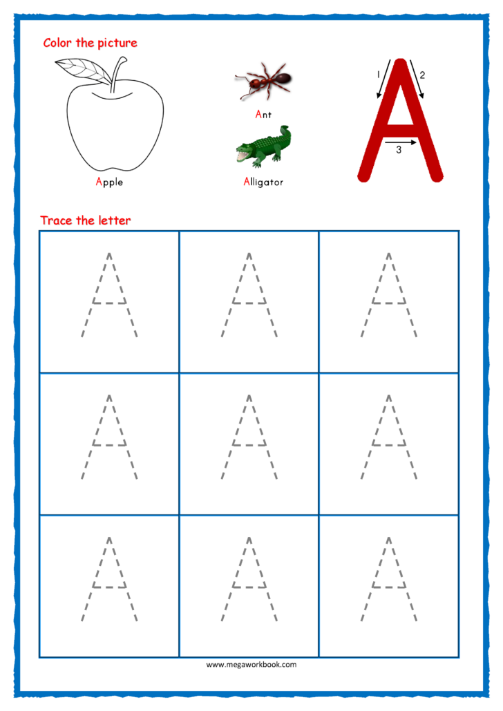 Alphabet Letters Worksheets Grade 1