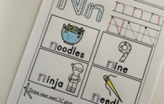 Letter N Tracing Worksheets