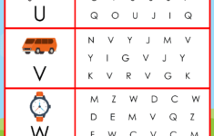 Letter Recognition Worksheets For Kids