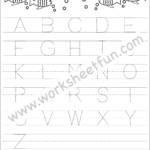 Letter Tracing Worksheet Capital Letters Fish Theme FREE