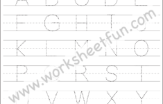 Letter Tracing Worksheet Capital Letters Fish Theme FREE