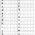 Lowercase Alphabet Tracing Worksheets