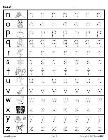 Lowercase Letter Tracing Worksheets Tracing Worksheets Tracing 