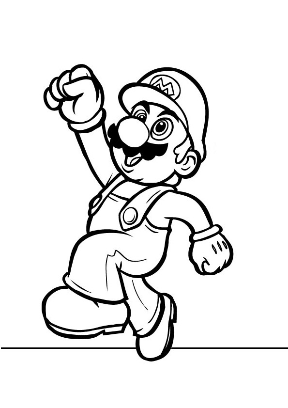 Mario coloring9 Educational Fun Kids Coloring Pages And Preschool 