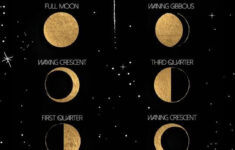 Moon Phase Calendar And Art Print In 2020 Moon Phase Calendar Moon