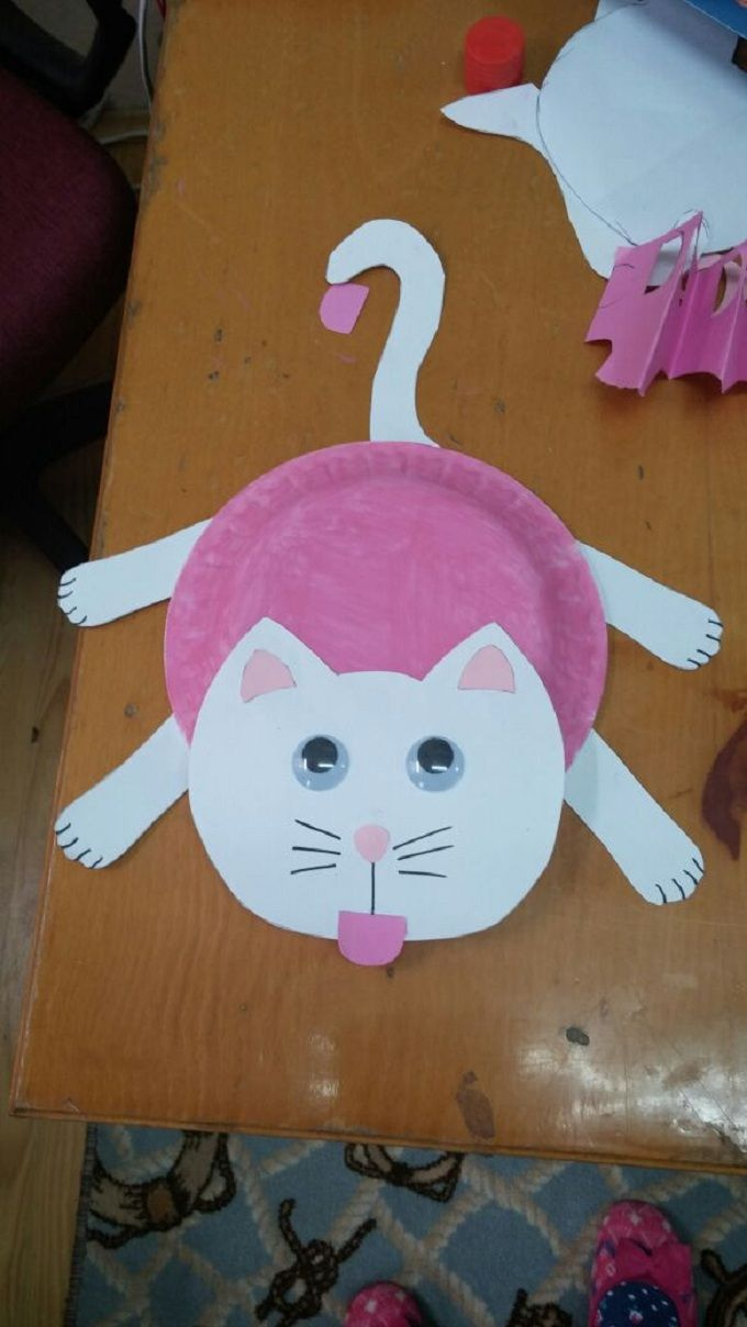 Paper Plate Cat Craft Cat Crafts Preschool Preschool Crafts Paper 