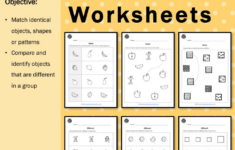 Pre K Same And Different Worksheets And Activities