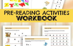 Pre Reading Activities Printable Workbook For Preschoolers And