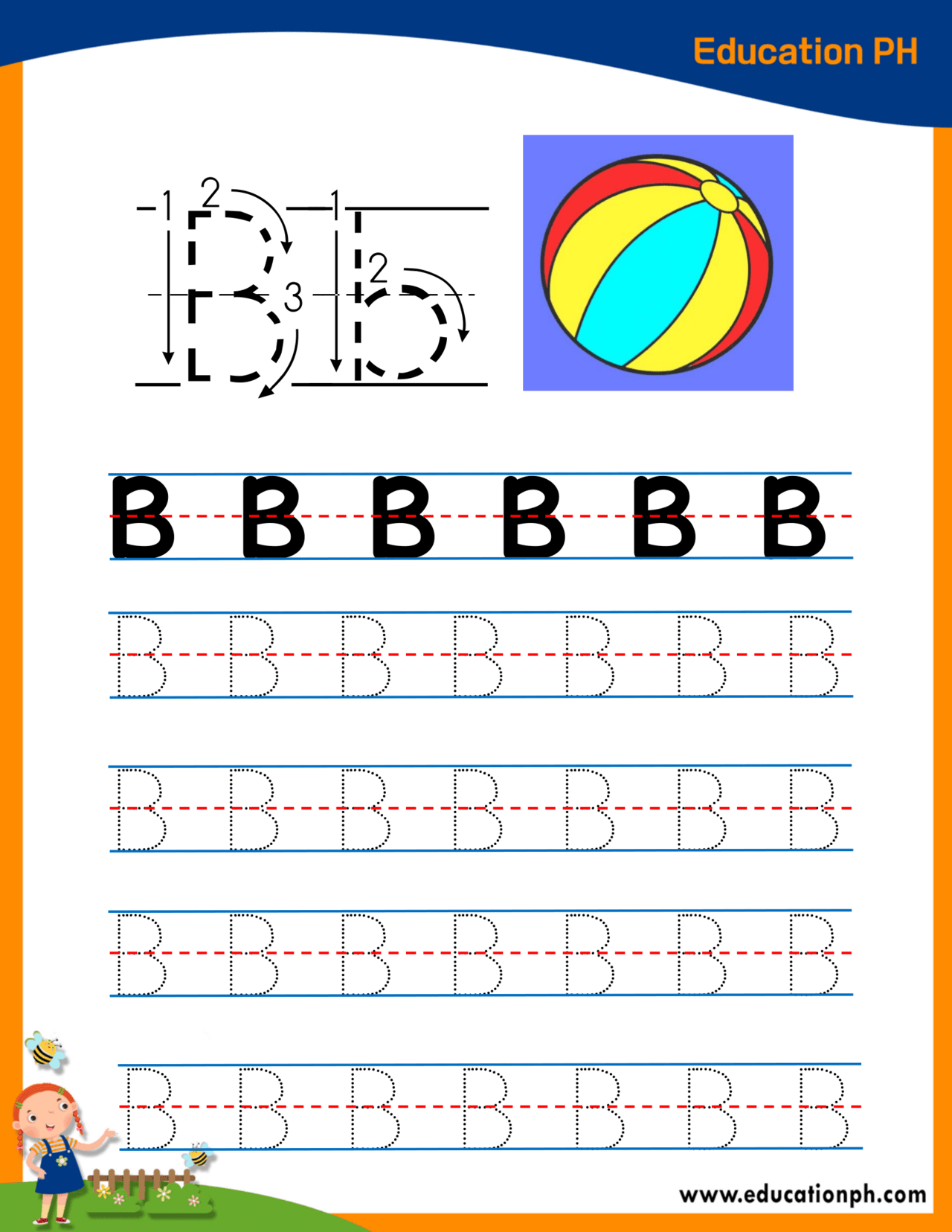 Preschool Worksheets Tracing Alphabet Education PH