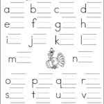 Print Practice Lowercase Letters Thanksgiving Turkey Smart Kid