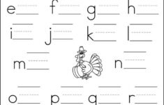 Print Practice Lowercase Letters Thanksgiving Turkey Smart Kid