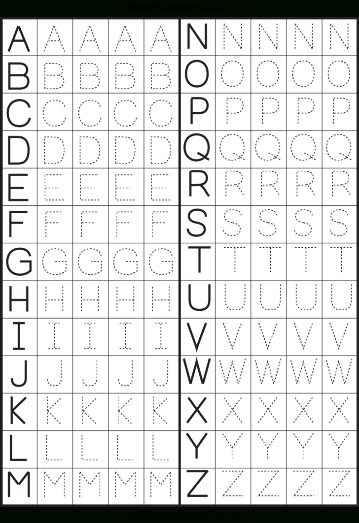 different types of abc letters | ABC Tracing Worksheets
