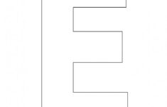 Printable Alphabet Letter E Template Alphabet Letter E Templates Are