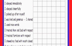 Printable Classroom Behavior Chart Free Template Good Best Of At Home