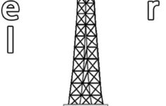 Printable Eiffel Tower Coloring Pages For Kids