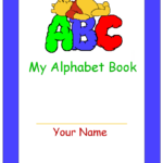 Printable My Alphabet Book Cover Alphabet Book Book Cover Page