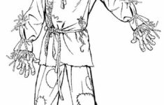 Printable Scarecrow Coloring Pages For Kids