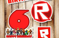Roblox Centerpieces Roblox Digital Party Supplies Roblox Etsy In 2021