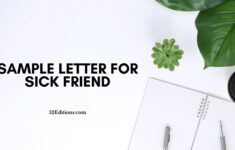 Sample Letter For Sick Friend FREE Letter Templates